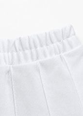 Set Polo Ngắn Tay & Chân Váy Xếp Ly Bé Gái Hồng Phối Trắng