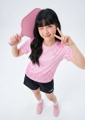 Set Thể Thao Cho Bé Siêu Nhẹ Ultra Light Họa Tiết (Hồng Doodle + Đen)