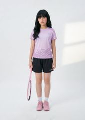 Set Thể Thao Cho Bé Siêu Nhẹ Ultra Light Họa Tiết (Tím Doodle + Đen)