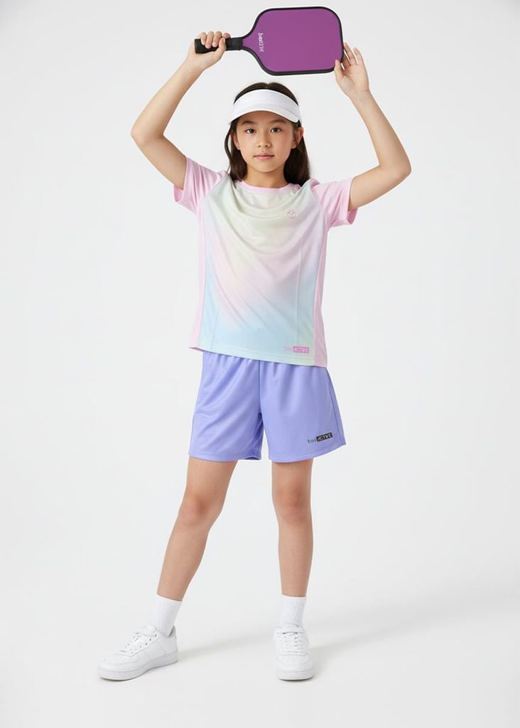Set Thể Thao Cho Bé Siêu Nhẹ Ultra Light Ombre (Hồng Nhạt + Tím Nhạt)