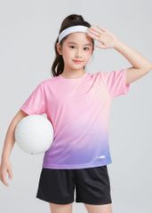 Set Thể Thao Cho Bé Siêu Nhẹ Ultra Light Ombre (Hồng Tím + Đen)