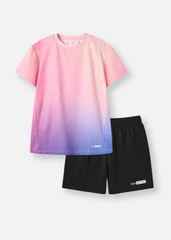 Set Thể Thao Cho Bé Siêu Nhẹ Ultra Light Ombre (Hồng Tím + Đen)