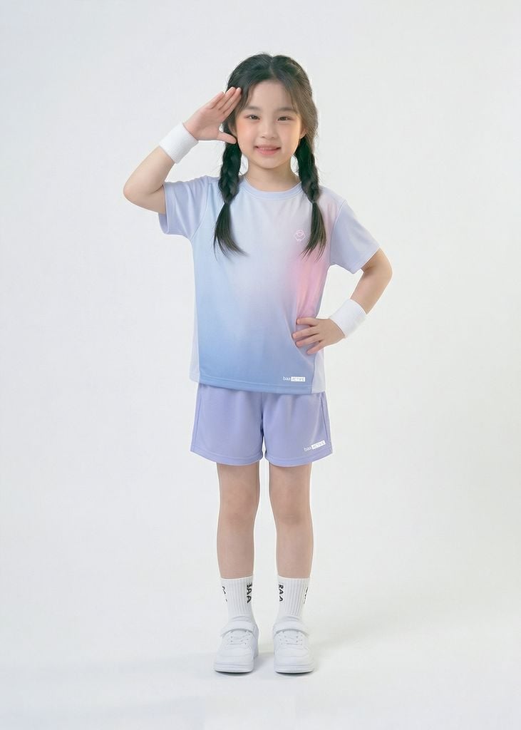 Set Thể Thao Cho Bé Siêu Nhẹ Ultra Light Ombre (Tím Nhạt + Tím 03)