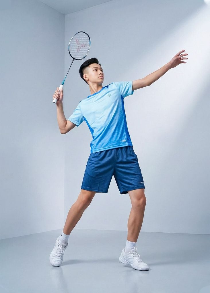 Set Thể Thao Cho Bé Siêu Nhẹ Ultra Light Ombre (Xanh Biển + Xanh Biển)