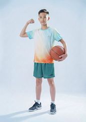 Set Thể Thao Cho Bé Siêu Nhẹ Ultra Light Ombre (Xanh Cam + Xanh Lá)