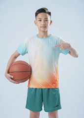 Set Thể Thao Cho Bé Siêu Nhẹ Ultra Light Ombre (Xanh Cam + Xanh Lá)