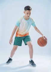 Set Thể Thao Cho Bé Siêu Nhẹ Ultra Light Ombre (Xanh Cam + Xanh Lá)