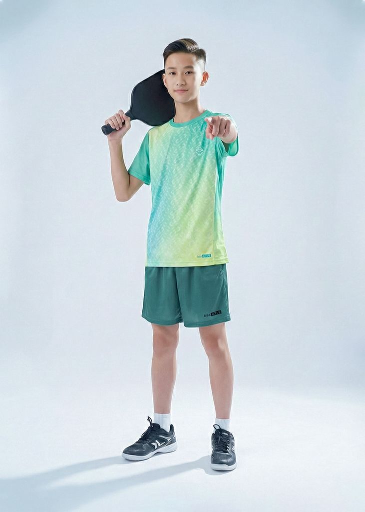 Set Thể Thao Cho Bé Siêu Nhẹ Ultra Light Ombre (Xanh Lá + Xanh Lá)