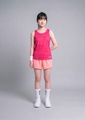 Set Thể Thao Cộc Tay Bé Gái Siêu Nhẹ Ultra Light (Hồng + Hồng Cam)