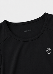 Set Thể Thao Tank Top Bé Trai Siêu Mát Ultra Cool (Đen + Quần Dù Xám)