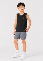 Set Thể Thao Tank Top Bé Trai Siêu Mát Ultra Cool (Đen + Quần Dù Xám)