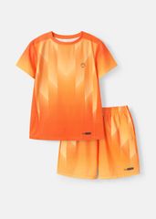 Set Thun Thể Thao Cho Bé Siêu Mát Ultra Cool Cam Hoạ Tiết Halftone