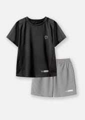 Set Thun Thể Thao Cho Bé Siêu Mát Ultra Cool Đen Phối Xám Nhạt