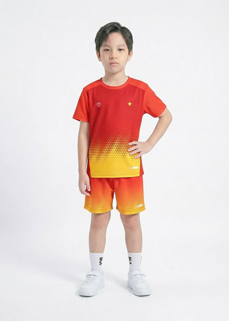Set Thun Thể Thao Cho Bé Siêu Mát Ultra Cool Đỏ Việt Nam 02
