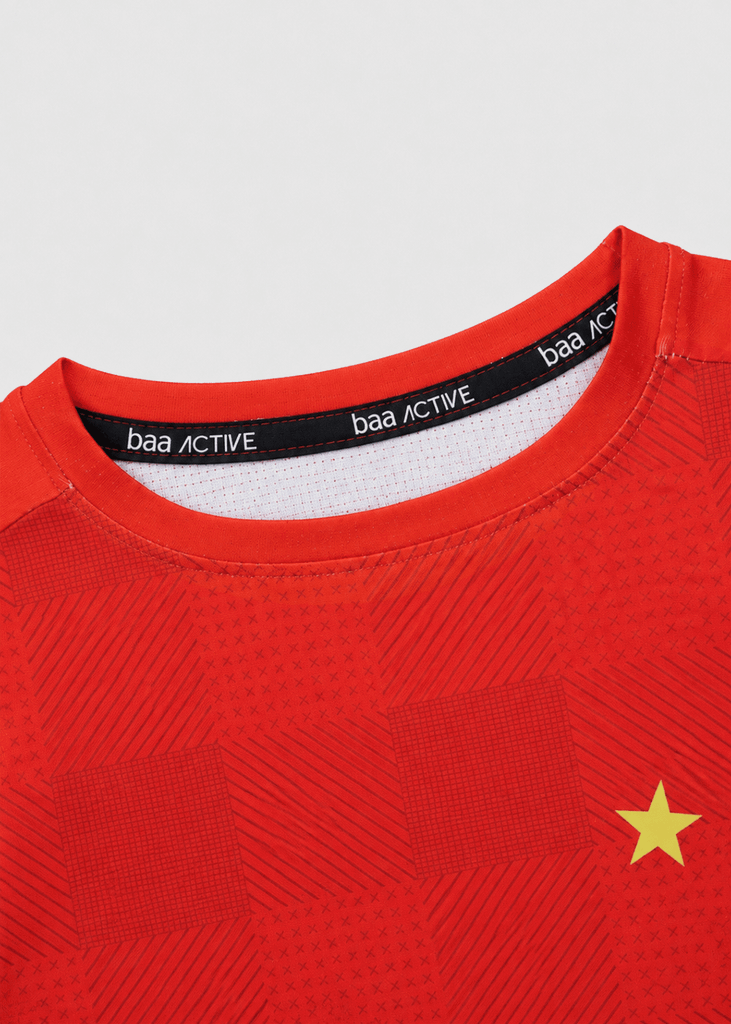 Set Thun Thể Thao Cho Bé Siêu Mát Ultra Cool Đỏ Việt Nam 03