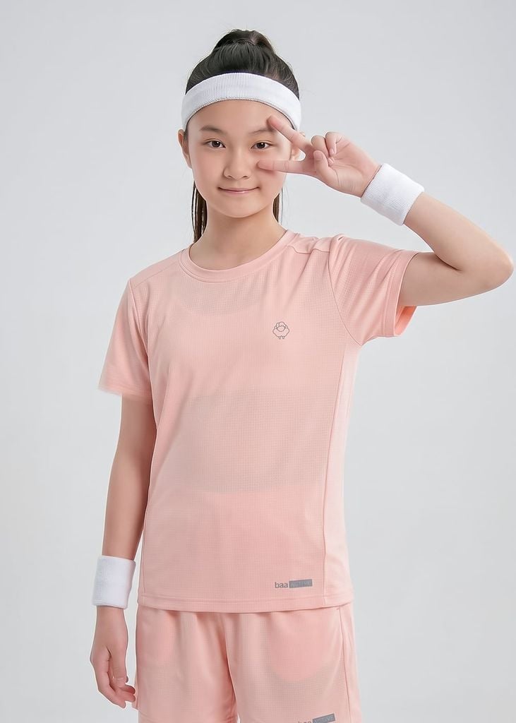 Set Thun Thể Thao Cho Bé Siêu Mát Ultra Cool Hồng Cam