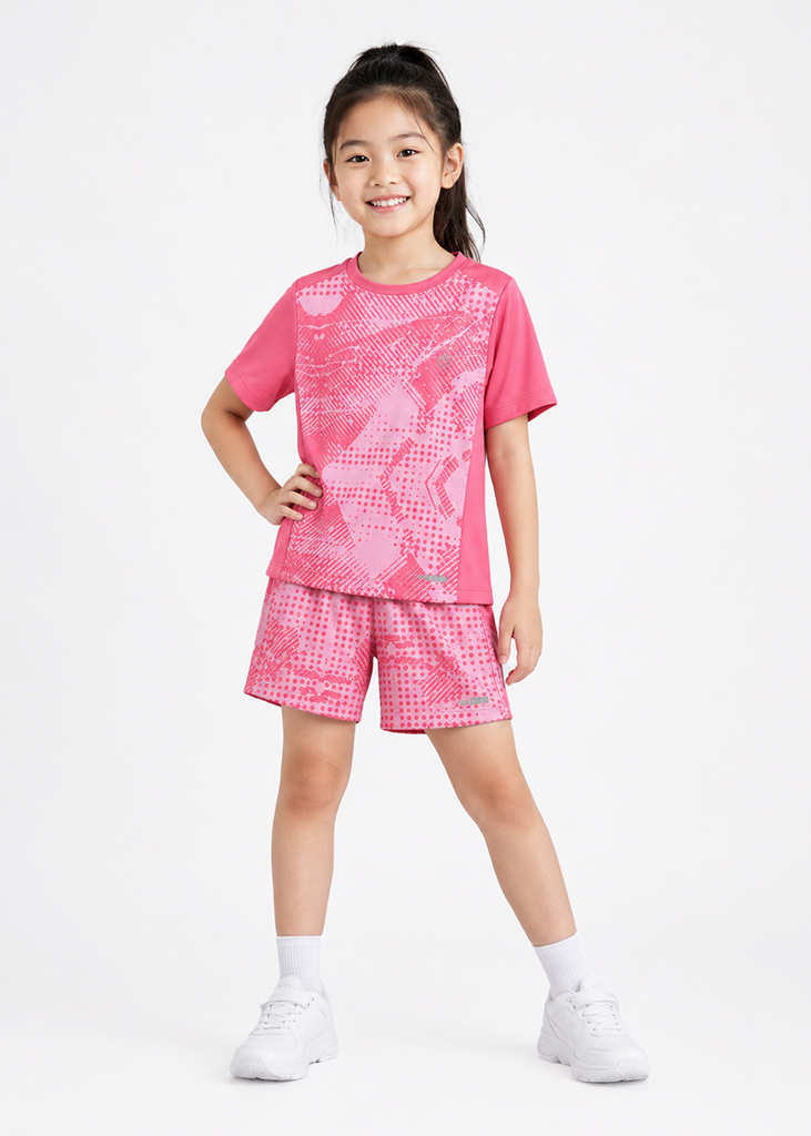 Set Thun Thể Thao Cho Bé Siêu Mát Ultra Cool Hồng Dot Splash 02