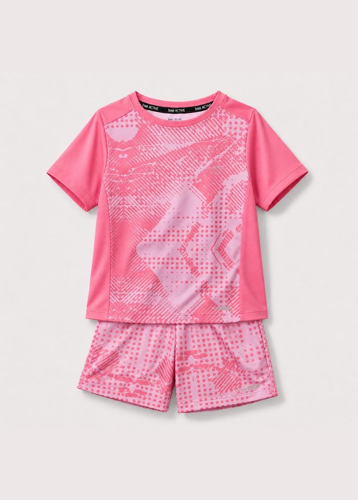 Set Thun Thể Thao Cho Bé Siêu Mát Ultra Cool Hồng Dot Splash