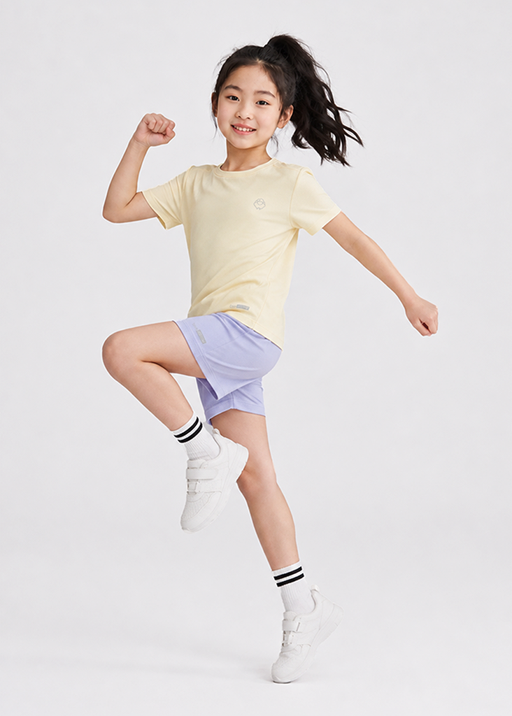 Set Thun Thể Thao Cho Bé Siêu Mát Ultra Cool Kem Phối Tím