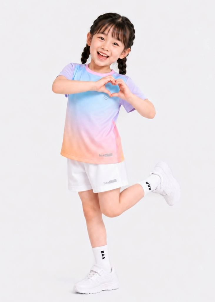 Set Thun Thể Thao Cho Bé Siêu Mát Ultra Cool Tím Xanh Ombre