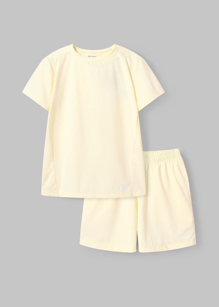 Set Thun Thể Thao Cho Bé Siêu Mát Ultra Cool Vàng Nhạt