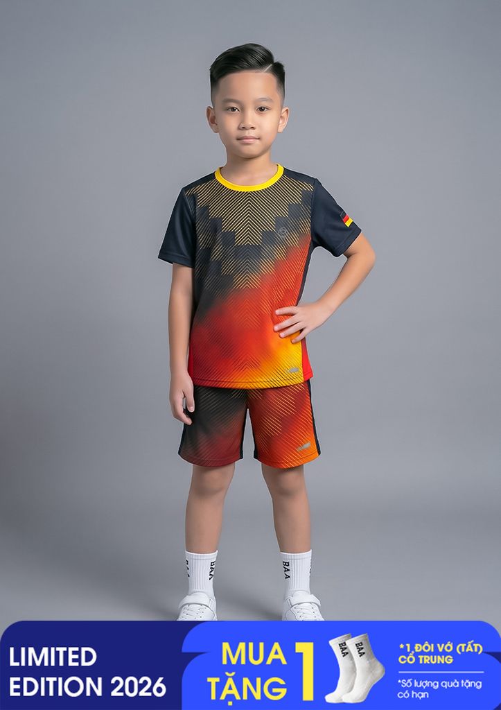 Set Thun Thể Thao Cho Bé Siêu Mát Ultra Cool World Cup Đội Tuyển Đức