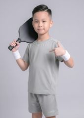 Set Thun Thể Thao Cho Bé Siêu Mát Ultra Cool Xám Nhạt