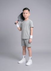 Set Thun Thể Thao Cho Bé Siêu Mát Ultra Cool Xám Nhạt