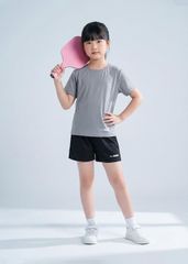 Set Thun Thể Thao Cho Bé Siêu Mát Ultra Cool Xám Nhạt Phối Đen