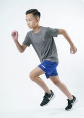 Set Thun Thể Thao Cho Bé Siêu Mát Ultra Cool Xám Nhạt Phối Xanh