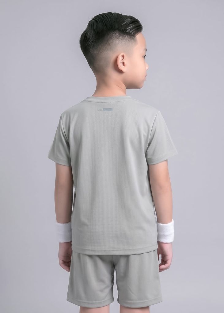 Set Thun Thể Thao Cho Bé Siêu Mát Ultra Cool Xám Nhạt