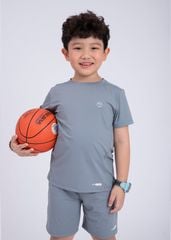 Set Thun Thể Thao Cho Bé Siêu Mát Ultra Cool Xám Xanh