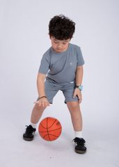 Set Thun Thể Thao Cho Bé Siêu Mát Ultra Cool Xám Xanh