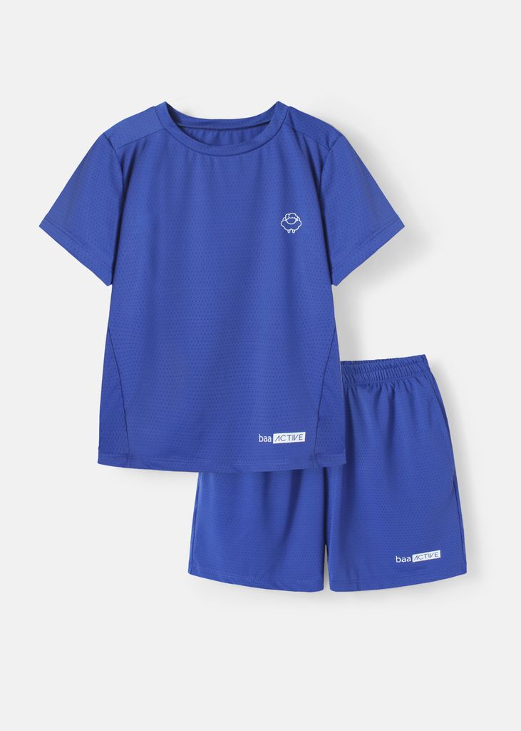 Set Thun Thể Thao Cho Bé Siêu Mát Ultra Cool Xanh