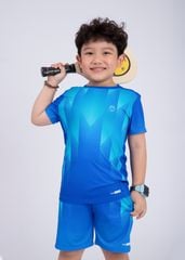 Set Thun Thể Thao Cho Bé Siêu Mát Ultra Cool Xanh Hoạ Tiết Halftone