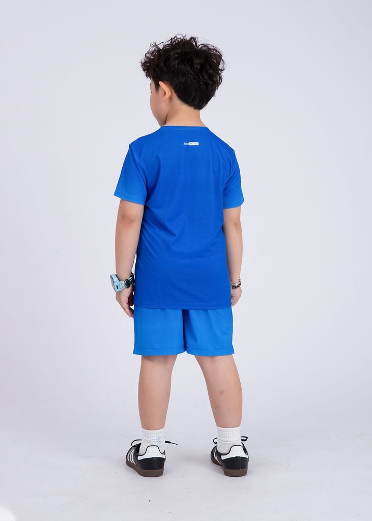 Set Thun Thể Thao Cho Bé Siêu Mát Ultra Cool Xanh Hoạ Tiết Halftone