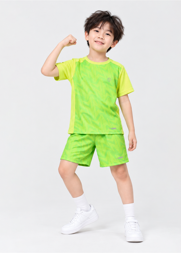 Set Thun Thể Thao Cho Bé Siêu Mát Ultra Cool Xanh Lá Lightning