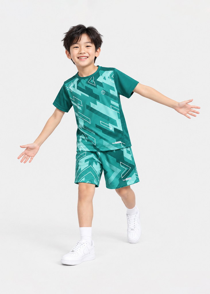 Set Thun Thể Thao Cho Bé Siêu Mát Ultra Cool Xanh Motion Blocks