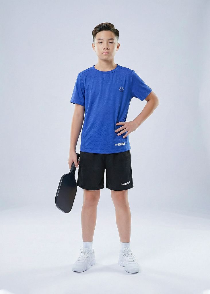 Set Thun Thể Thao Cho Bé Siêu Mát Ultra Cool Xanh Phối Đen 02