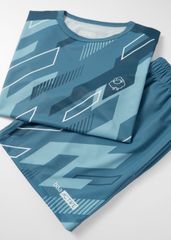 Set Thun Thể Thao Cho Bé Siêu Mát Ultra Cool Xanh Xám Hoạ Tiết