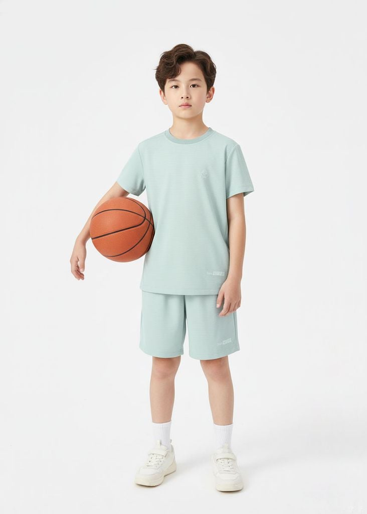 Set Thun Thể Thao Cho Bé Siêu Nhẹ Ultra Light Xanh Mint UC-SE13N-04