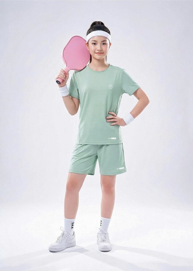 Set Thun Thể Thao Cho Bé Siêu Nhẹ Ultra Light Xanh Nhạt