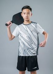 Set Thể Thao Cho Bé Siêu Nhẹ Ultra Light Họa Tiết Abstract (Xám + Đen 07)