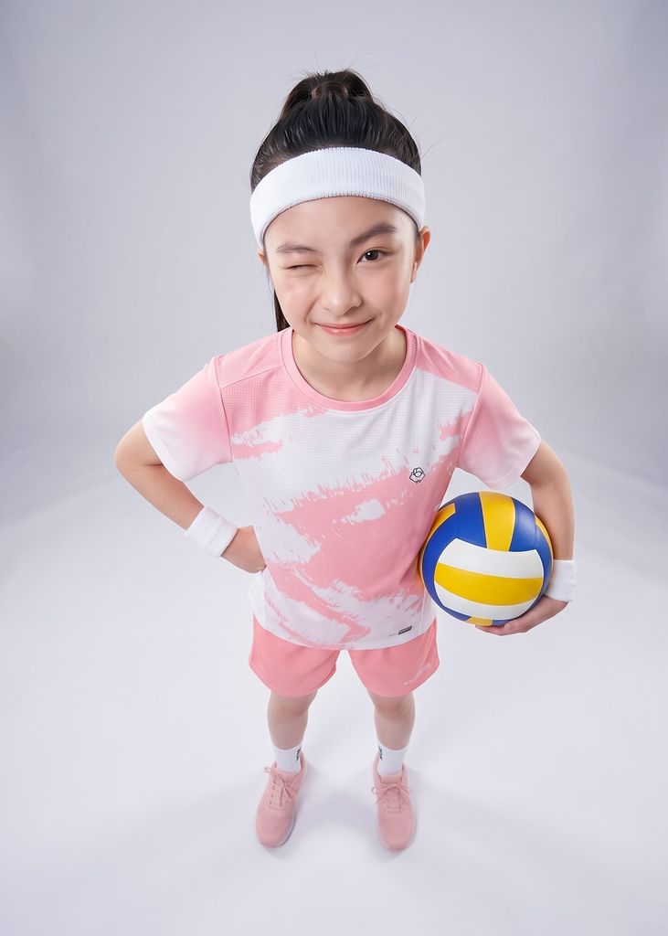 Set Thể Thao Cho Bé Siêu Nhẹ Ultra Light Họa Tiết Tie Dye (Hồng + Hồng Cam)