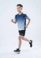 Set Thể Thao Cho Bé Siêu Nhẹ Ultra Light Ombre Hoạ Tiết Arcline (Xám + Đen)