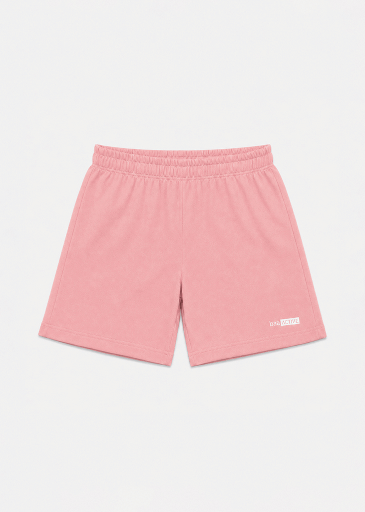 Quần Short Thể Thao Cho Bé Siêu Nhẹ Ultra Light Hồng Nhạt 04 (Form Ngắn)