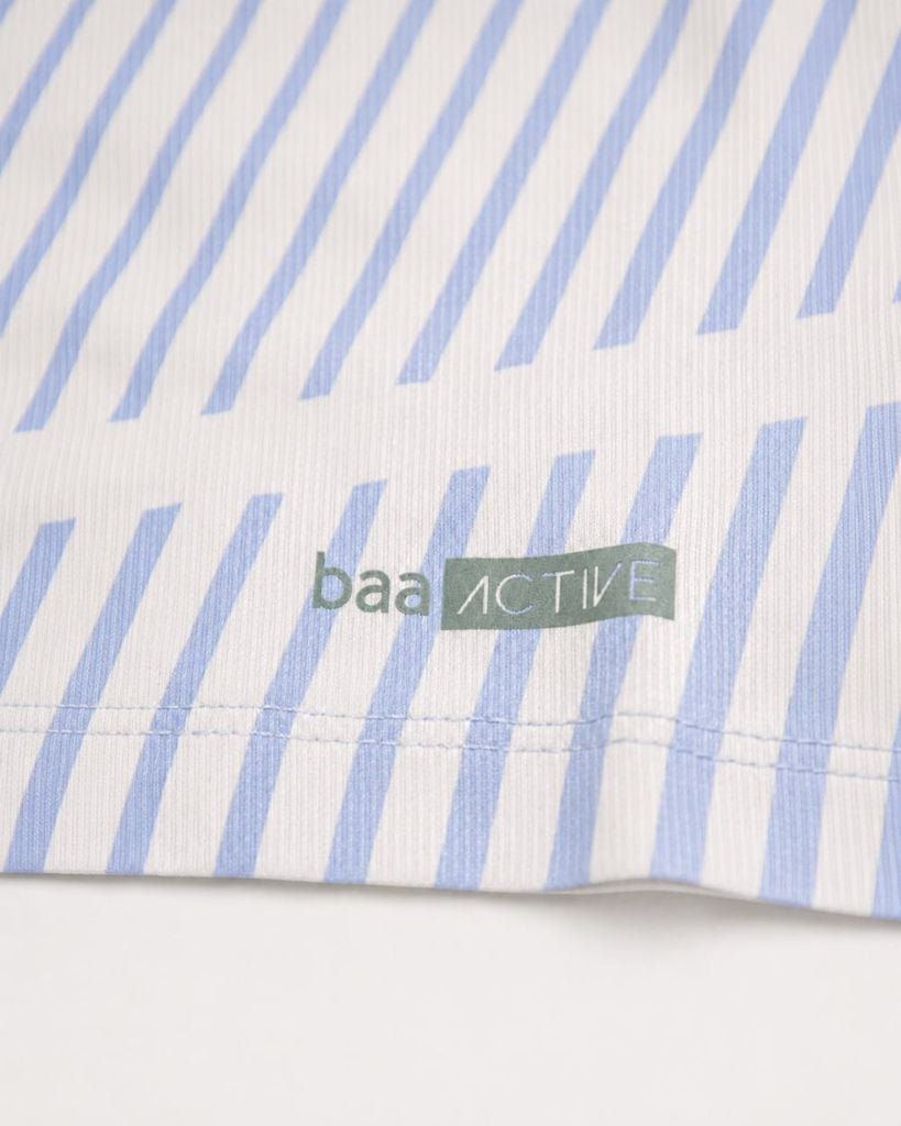 Set Thun Thể Thao Cho Bé Siêu Mát Ultra Cool Hồng Hoạ Tiết Diagonal Stripe