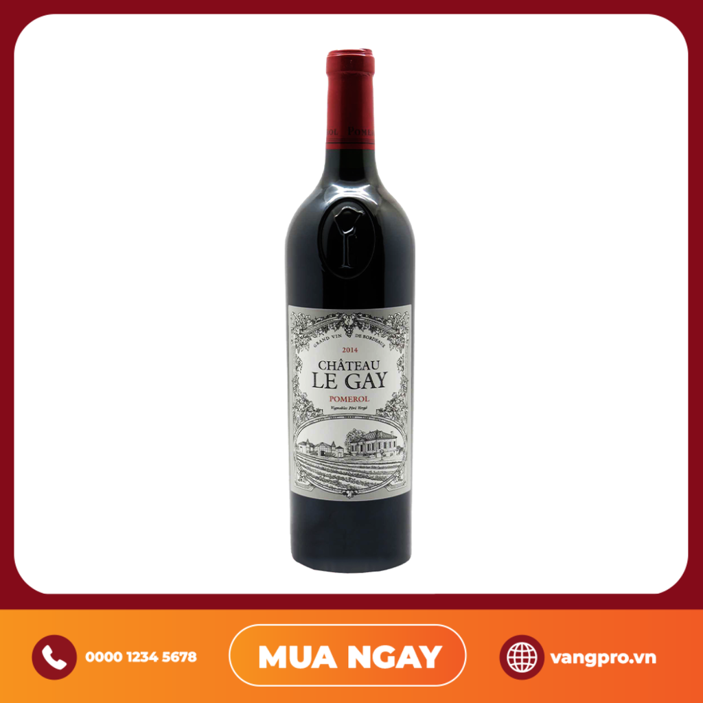 VANG ĐỎ PHÁP CHATEAU LE GAY POMEROL 2014