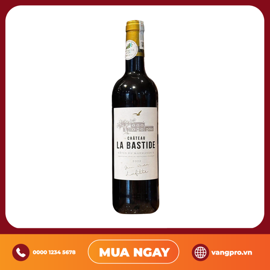 VANG ĐỎ PHÁP CHATEAU LA BASTIDE 2022