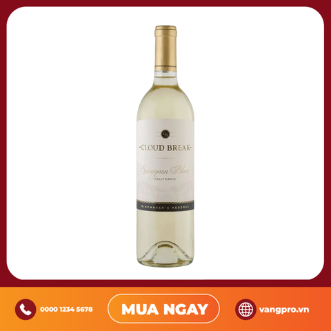 VANG TRẮNG MỸ CLOUD BREAK SAUVIGNON BLANC 2023